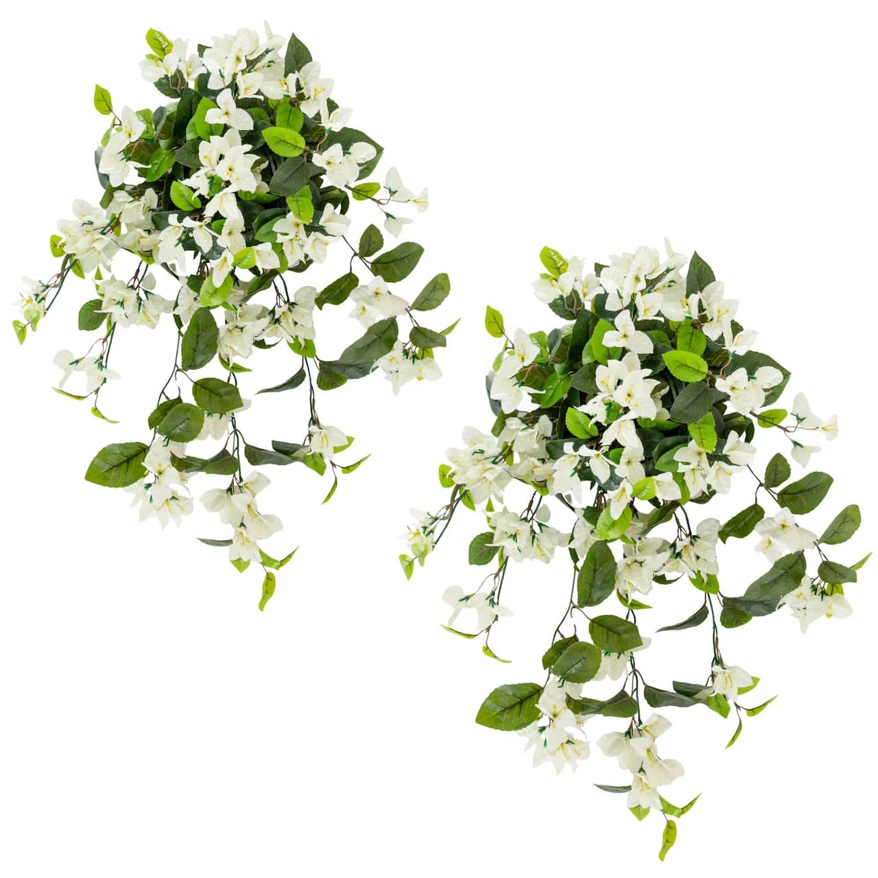 28" UV Resistant Artificial Bougainvillea Hanging Plants, 2ct.